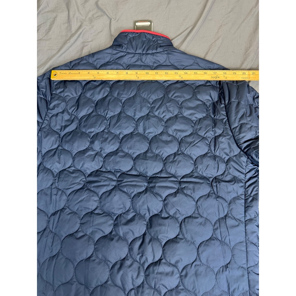 Brooks Brothers Mens Large Quilted Thermore Insulated Jacket Navy Blue Red NWT - Picture 5 of 16